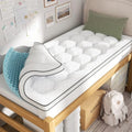 Twin XL Memory Foam Mattress Topper 4 Inch with Cooling Gel & Bamboo Cover
