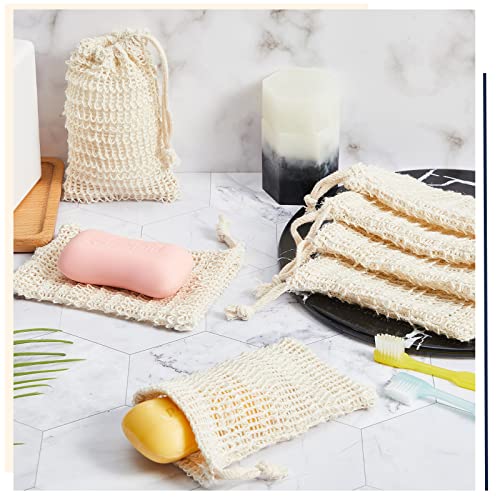 Cunhill 70 Pack Soap Saver Bags for Bar Soap with Drawstring Mesh Pouch