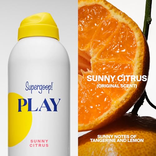 Sunny Citrus Supergoop! PLAY SPF 50 Body Mist Sunscreen 6 Fl Oz - Water-Resistant, Hydrating