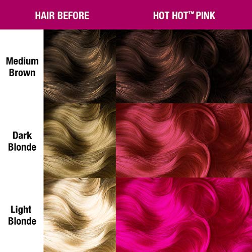 Vibrant Hot Pink Semi-Permanent Hair Dye 4 oz - 2 Pack