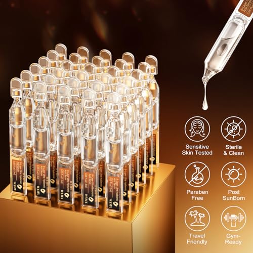 Ultra Hyaluronic Acid Serum With 8 HA Forms + Matrixyl 3000, Collagen Tri - Complex & Peptide, Multi - Layer Hydration Anti-Aging Serum, Hyaluronic Acid Serum for Face (0.05 Fl Oz (Pack of 30))