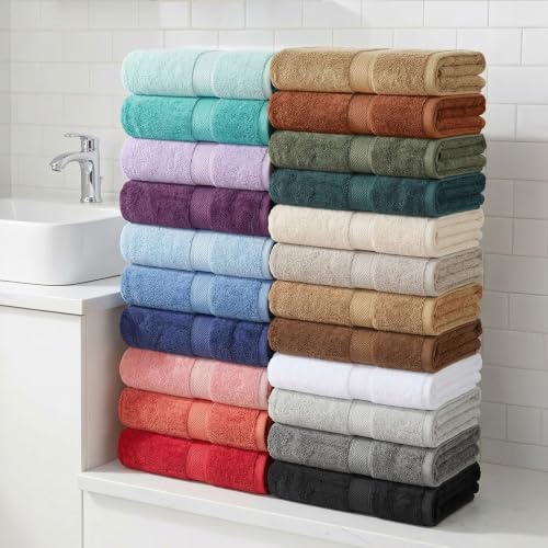 Rust - Superior Egyptian Cotton 6-Piece Towel Set Ultra Plush & Absorbent