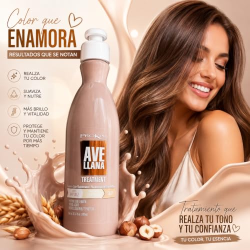 Prokpil Avellana Hair Color Maintenance Treatment 10.1 fl oz — Hazelnut Depositing Mask for Color-Treated Hair
