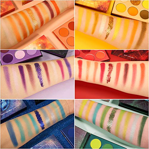 Docolor Gemstone Collection Eyeshadow Palette 54 Colors - Vibrant, Waterproof, Blendable Makeup