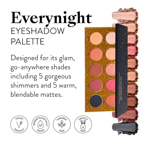 Eyeshadow Palette Nude and Dark Shades - Everynight Variation