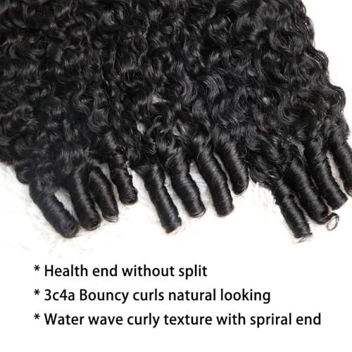 Black 16 Inch Water Wave Burmese Curly Human Hair Bundles - Sinuowei
