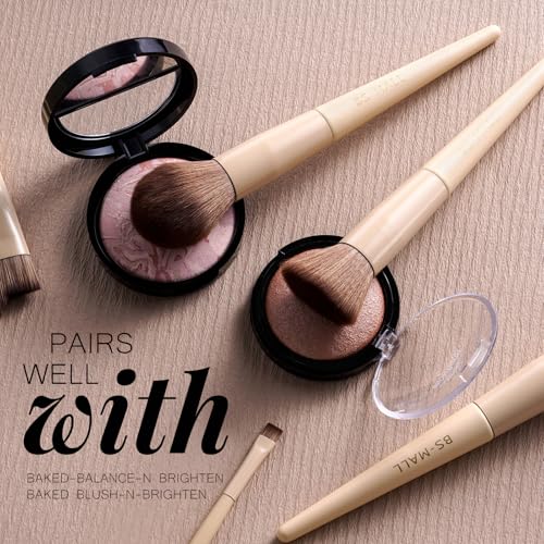 B-Matte Makeup Brush Set with Travel Case 18 Pcs - Professional Quality