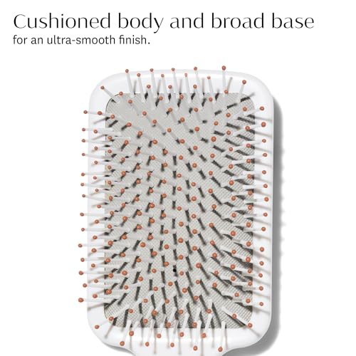 T3 Paddle Brush - Wide Flat Base, Cushioned Body & Heat-Resistant Bristles for Gentle Styling