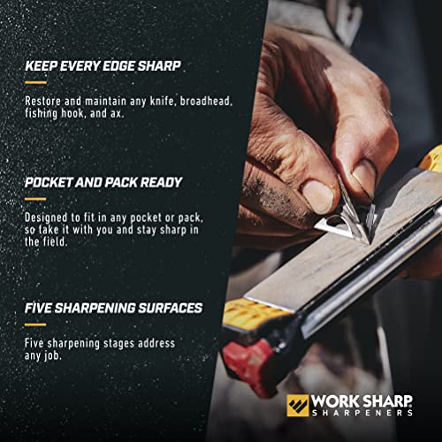 Work Sharp Guided Field Knife Sharpener 3 Pack - Travel & Gift Set