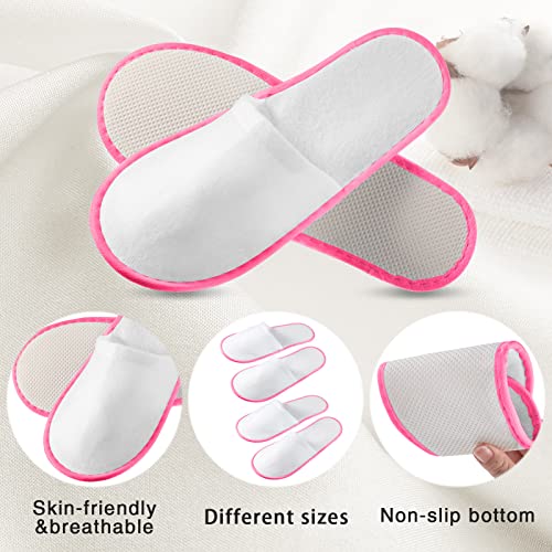 Geyoga Disposable Slippers 27x10.5cm Yellow Blue Pink Gray Pack of 30