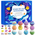 Kids Bath Bombs with Surprise Toys - Natural, Vibrant & Skin-Friendly (12 Pack)