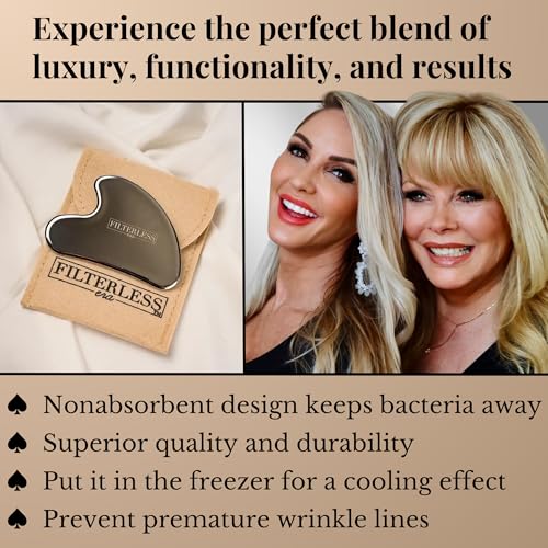 Stainless Steel Gua Sha Facial Tool for Contouring & Lymphatic Drainage