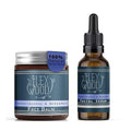 Frankincense and Bergamot Gift Set for both Men and Women - Face Cream and Serum - handcrafted, 100% Natural, Vegan, Moisturising, Anti Ageing, Cruelty Free, Palm Oil Free, Plastic Free