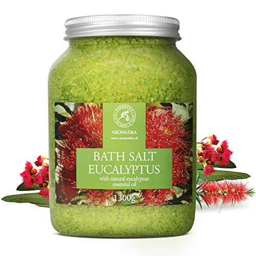 Eucalyptus Bath Salts with Natural Sea Salt for Relaxation & Sleep - 46 oz