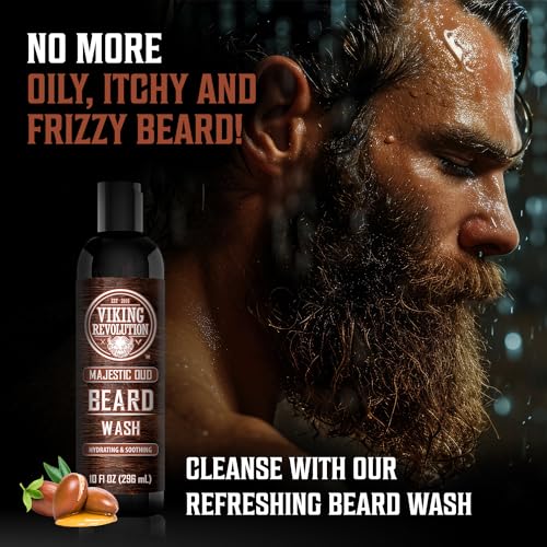 Beard Wash & Conditioner Set - Majestic Oud 10 oz - Sibling Variation