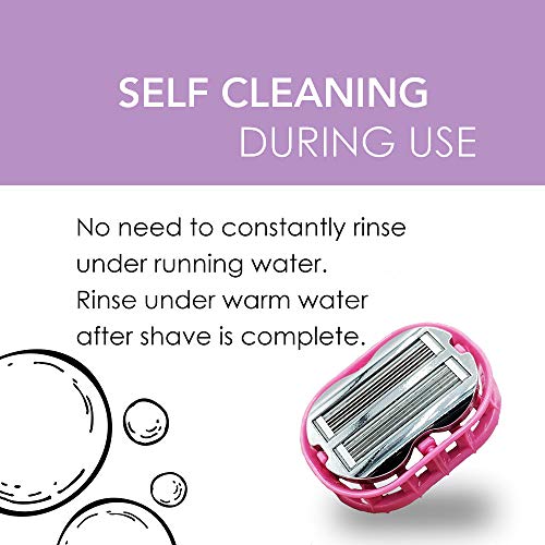 OmniShaver Electric Bald Head & Body Shaver with Pink Travel Case - Self-Cleaning, Fast & Versatile