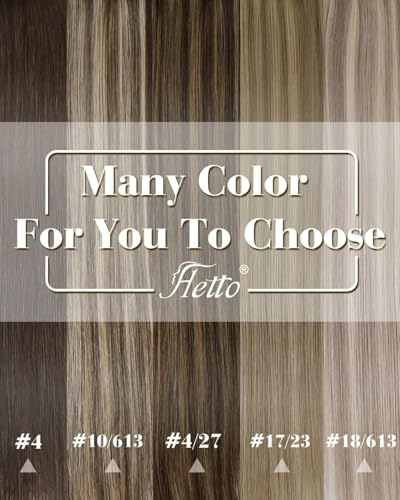 Hetto Ash Blonde Pony Tails Hair Extensions 12 Inch 70g - Golden Blonde Highlights - Variation #18/613