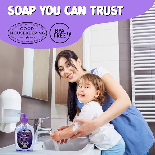 SIMPLE PLEASURES Premium Hand Soap Collection - French Lavender Scent, 7.9 oz Bottle with Jumbo 59 oz Refill - Goodhousekeeping Seal Approved - Multiple Scents Handsoap - Lavendar Hand Soap Refills