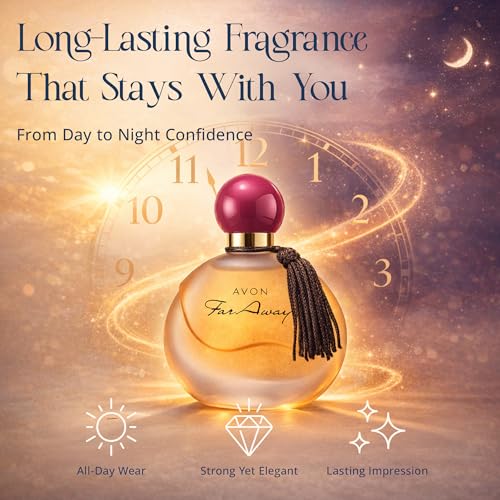 AVON Far Away Eau de Parfum 1.7 Fl Oz for Women – Amber Floral Fragrance