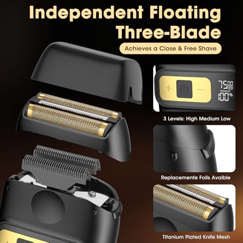 Cordless Hair Clippers for Men - Professional Grooming Set Black 949