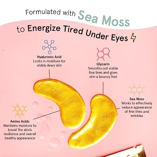 grace & stella Award Winning Under Eye Mask - Birthday Gifts for Women - Gel Eye Patches for Dark Circles, Puffy Eyes, Wrinkles, Undereye Bags - Gifts for Teen Girls - Vegan (48 Pairs, Gold)