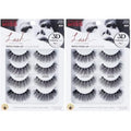 KISS Lash Couture Triple Push Up Collection Multipack, 3D Volume False Eyelashes with Triple Design Technology, Multi-Angles & Lengths, Reusable, Style 'Babydoll', 4 Pairs Fake Eyelashes (Pack of 2)
