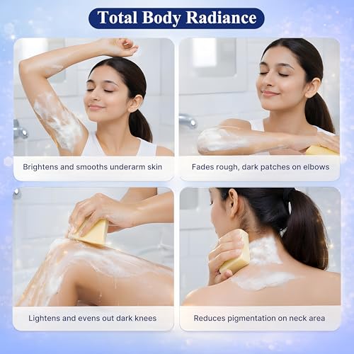Satthwa Kojic Acid 1% Soap with Vitamin C | For Pigmentation, Tan and Dark Spots | Brightening Soap for Men and Women | Pack of 2 (3.5oz Each)