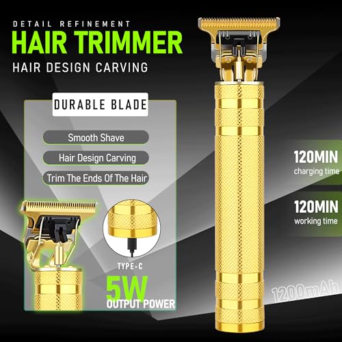 LQT Yellow Cordless Hair & Beard Trimmer Set for Men - Barber-Grade, Low Noise, USB Charging
