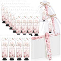 24 Sets Baby Shower Gift Boxes with Hand Cream, Nail File & Organza Bags
