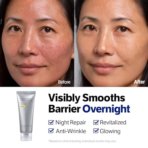 Deep Collagen Night Cream for Face & Neck - Hydrating & Smoothing 1.69 fl oz