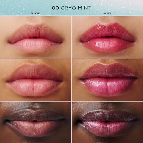 Clarins Cryo Mint Limited Edition pH-Responsive Lip Oil Balm – Hydrating, Plumping, Sheer Shine, 0.1oz