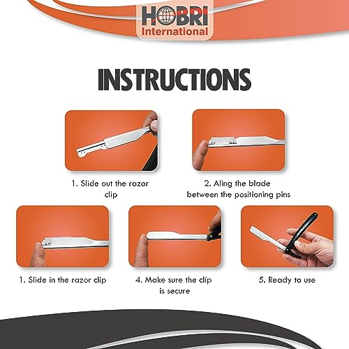 Professional Barber Straight Edge Razor with 10 Blades Men's Manual Shaver Salon Quality Razor