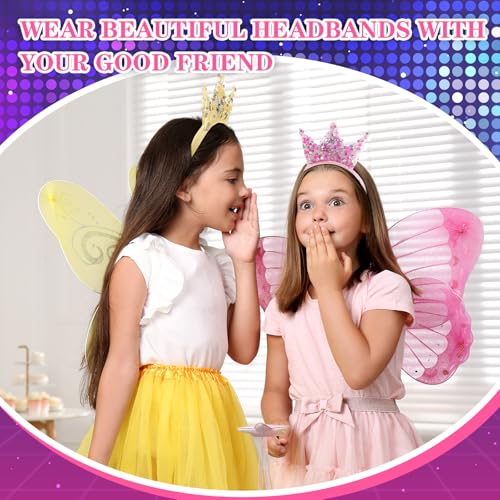 Kids LED Light Up Crown Headbands - Sequin Tiaras for Parties, Variation 24