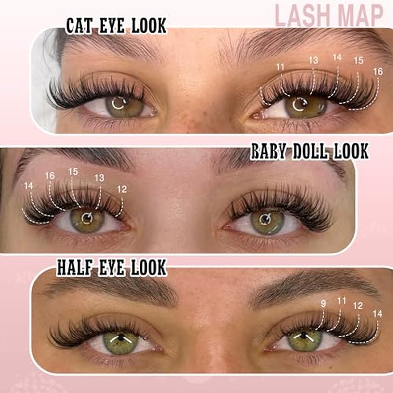 Lash Clusters Kit Wispy Lash Extension Kit Waterproof Lashes Clusters DIY Eyelash Clusters Kit with Natural Individual Eyelashes, Lashes Glue Bond and Seal and Lash Tweezers (D Curl 192pcs)