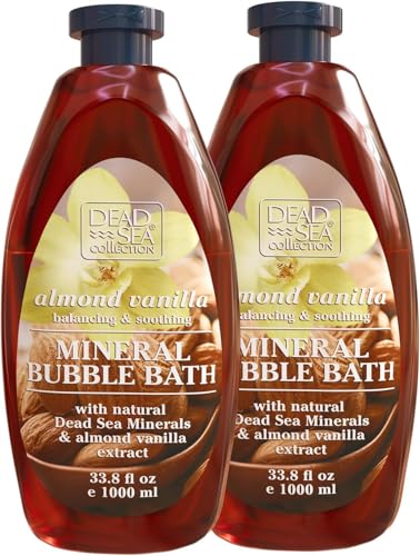 Dead Sea Collection Bubble Bath with Almond Vanilla - 2 Pack, 67.6 fl oz