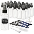 Nevlers 24PK Clear Small Spray Bottle 2 Oz Set |Versatile Ultra Fine Mist Spray Bottles | Mini Spray Bottle | Face Spray Bottle, Glass Spray Bottle for Hair, Essential Oil Spray Bottle Spritzer