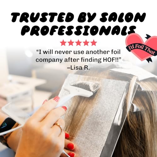 House of Shine Highlighting Hair Foils 5x11 Inches, 1000 Count - Salon-Quality, Durable & Easy-to-Use
