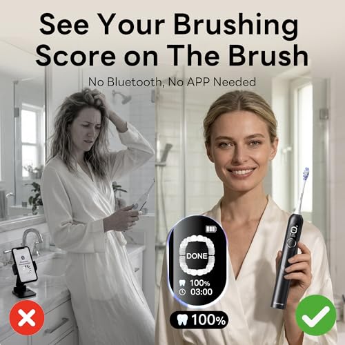 Kids Electric Toothbrush with Zone Scoring & Braces Friendly - Pearl White