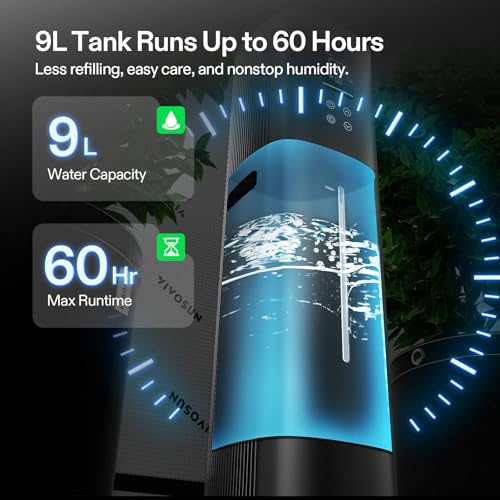 VIVOSUN AeroStream H09 9L Wi-Fi Humidifier for Grow Rooms & Tents