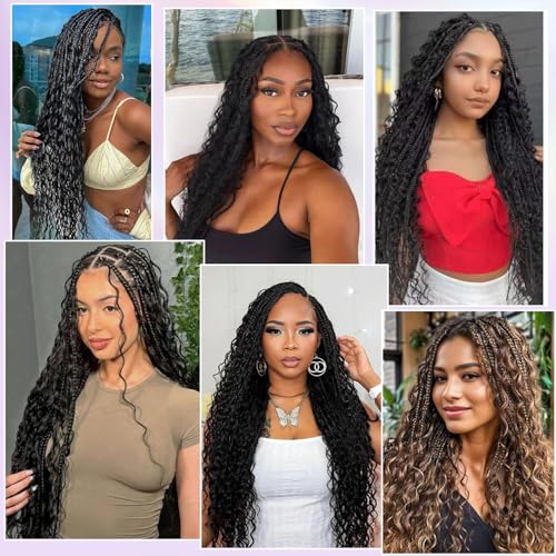 Human Braiding Hair Deep Wave 100g 16 Inch for Boho Knotless & Curly Braids