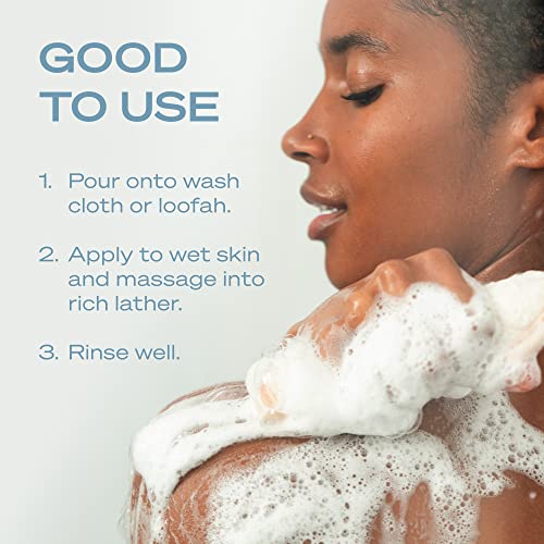 Moisturizing Body Wash with Coconut & Mint - Vegan, Sulfate-Free, Pack of 3 - 14 fl oz