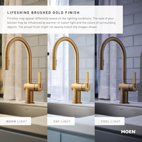 Moen Weymouth Brushed Gold Bathroom Hand Towel Ring YB8486BG