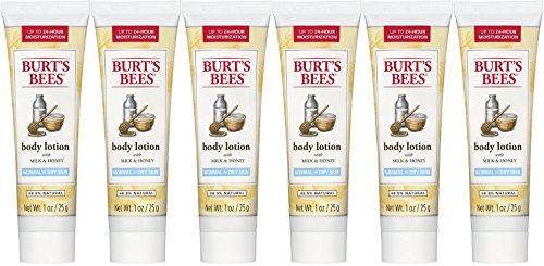 Burt's Bees Milk and Honey Body Lotion Set - Coconut 1 Ounce Pack of 6