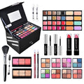 45-Piece All-in-One Makeup Kit with Storage Case (black) - Concealer, Eyeshadow, Lipgloss, Brushes & More for Complete Beauty Routine