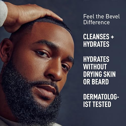 Men's Face & Beard Wash with Witch Hazel & Aloe Vera - 4 Fl Oz Pack of 2 - Hydrating & Brightening