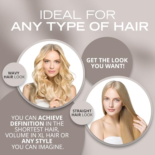 Professional Titanium Round Barrel Hair Brush - 43mm Ionic Styling Tool - Variation 43