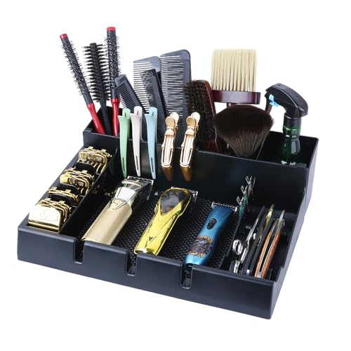 Salon Styling Tools Organizer with Detachable Compartments for Hair Brushes Scissors & More