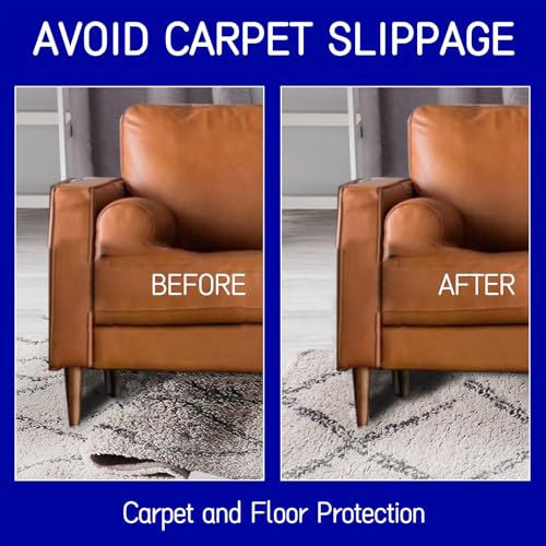 9x12 Ft Non Slip Rug Pad - Extra Large Felt Under Rug Cushioning, Carpet Padding for Hardwood & Tile Floors - Keeps Rugs Secure - Rectangular