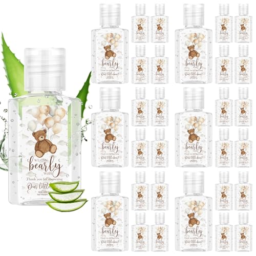 30 Pcs Baby Shower Party Favors - Bear Theme Aloe Vera Gels - Mini Gifts