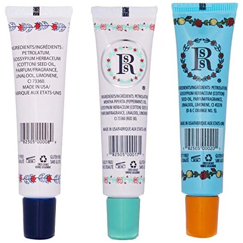 Smith's Rose Lip Balm Bulk- 3x0.5oz Premium All Purpose Lip Gloss Tubes & 3x0.8oz Lip Treatment Salve - Trio Lip Balm Tubes for Plump Lips & Cracked Skin Care - Christmas Gift Set, EBook